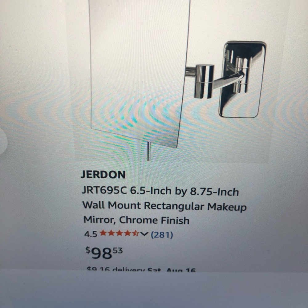 NEW in box wall magnifying 5x mirror $98 on Amazon where i bought it